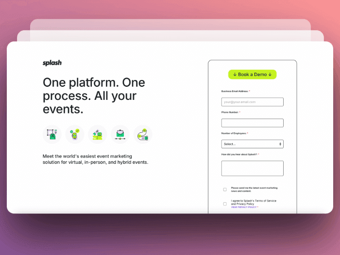 SplashThat event management platform