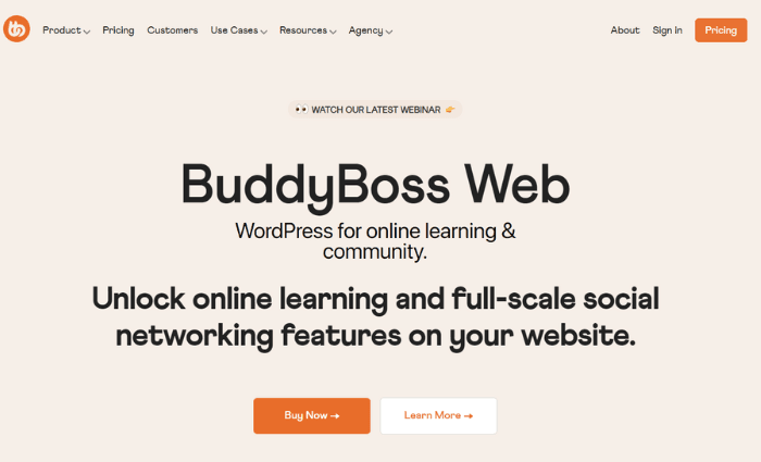 BuddyBoss online community platform