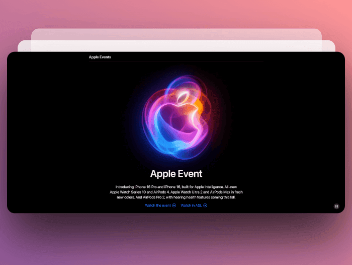 Apple hybrid event examples