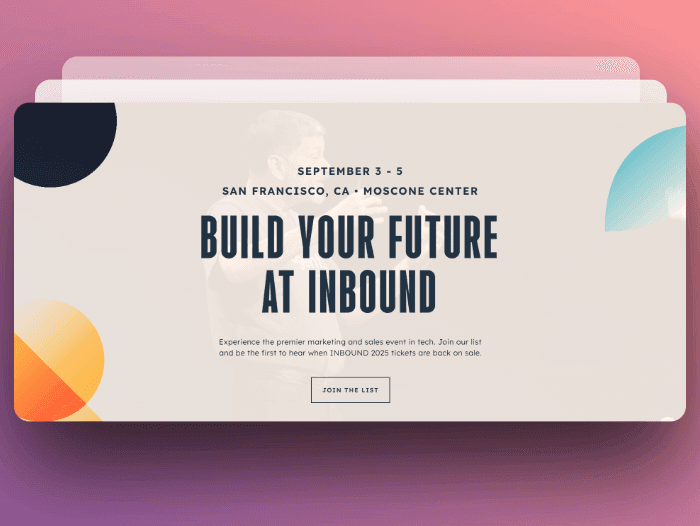 INBOUND hybrid event example