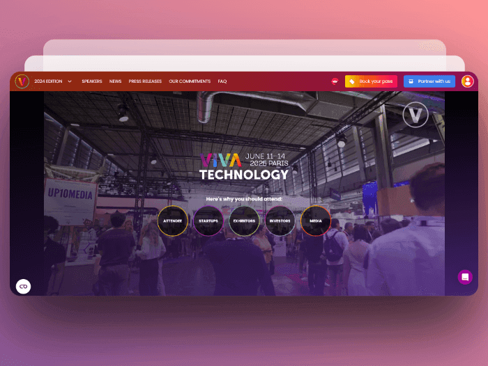 VivaTech hybrid event example