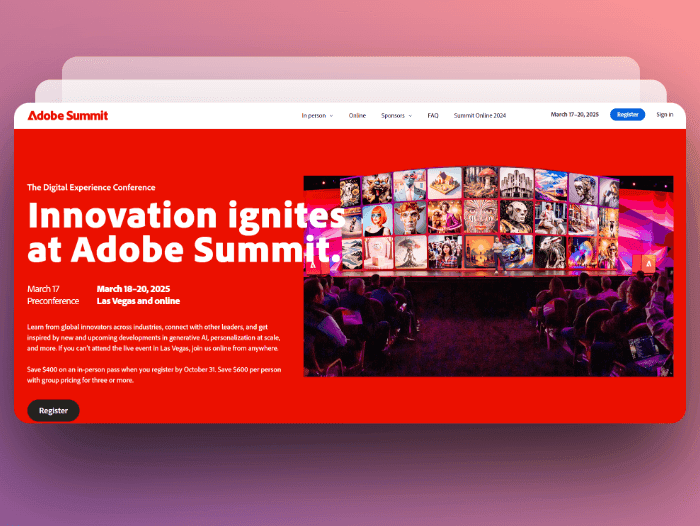 Adobe Summit hybrid event